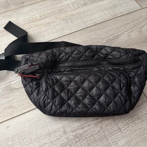 MZ Wallace Black Quilted Crossbody Bag